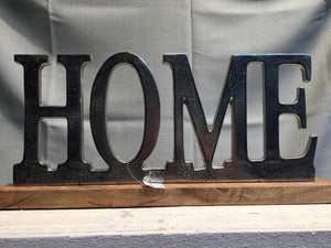 Holz Botschaften "Home"