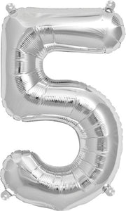 Folienballons silber 36 cm
